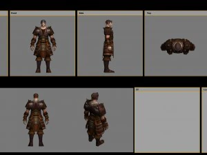 leather suit - male 07 3D Model
