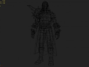 leather suit - male 09 3D Model