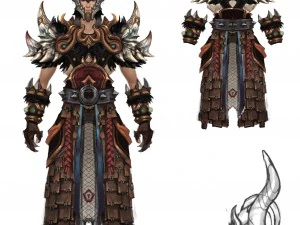 leather suit - men 10 3D Model