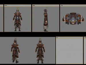 leather suit - male 11 3D Model