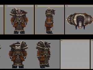 leather suit - cowman 01 3D Model