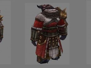 leather suit - cowman 04 3D Model