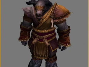 terno de couro - vaca 05 Modelo 3D