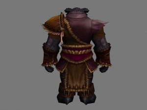 leather suit - cow 05 3D Model