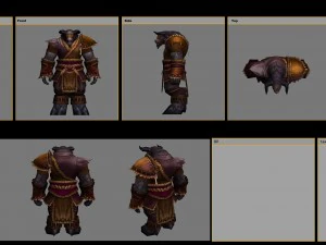 leather suit - cow 05 3D Model