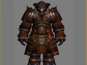 terno de couro - vaca 07 Modelo 3D