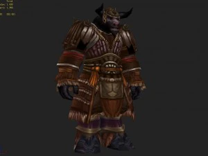 leather suit - cow 07 3D Model