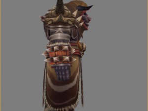 leather suit - cowman 09 3D Model