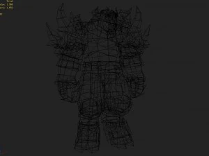 leather suit - cowman 10 3D Model