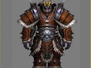 leather suit - cow man 11 3D Model