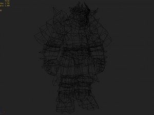 leather suit - cow man 11 3D Model