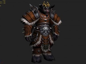 leather suit - cow man 11 3D Model