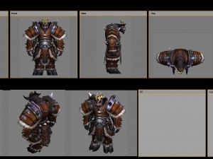 leather suit - cow man 11 3D Model