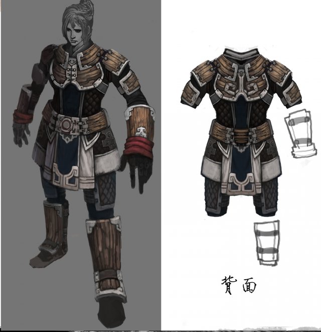 light armor set - male 01 Modelo 3D .c4d .max .obj .3ds .fbx .stl .blend 