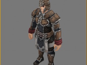 light armor set - male 01 Modelo 3D