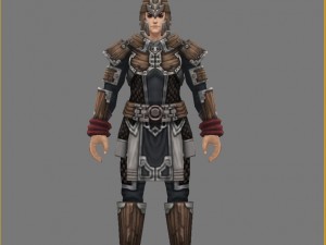 light armor set - male 01 Modelo 3D