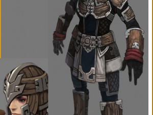 light armor set - male 01 Modelo 3D