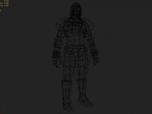 light armor set - male 01 Modelo 3D