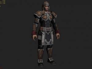 light armor set - male 01 Modelo 3D