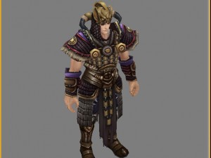 light armor set - male 03 3D Model