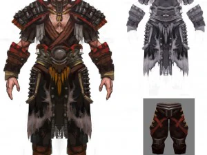 terno leve - masculino 04 Modelo 3D