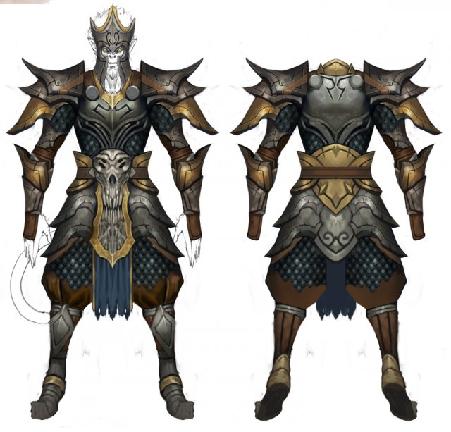 light armor set - male 05 3D Model .c4d .max .obj .3ds .fbx .stl .blend 