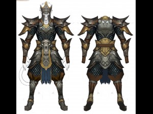 light armor set - male 05 3D 模型