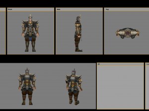 light armor set - male 05 3D Model