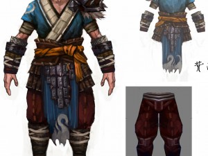 light armor set - men 06 3D मॉडल
