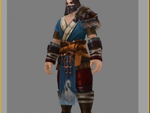 light armor set - men 06 3D Model
