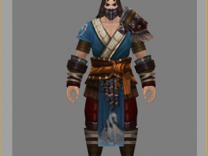light armor set - men 06 3D Model
