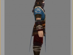 light armor set - men 06 3D Model