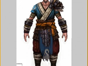 light armor set - men 06 3D Model
