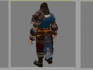 light armor set - men 06 3D Model