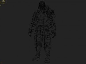light armor set - men 06 3D Model