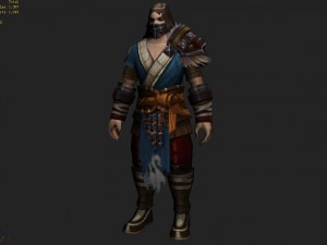 light armor set - men 06 3D Model