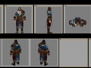 light armor set - men 06 3D Model