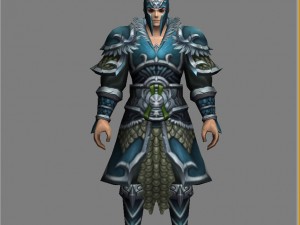 light suit - male 07 Model 3D