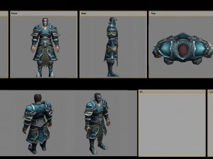 light suit - male 07 3D Model