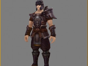 light armor set - men 08 3D-Modell
