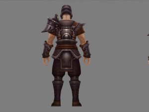light armor set - men 08 3D-Modell