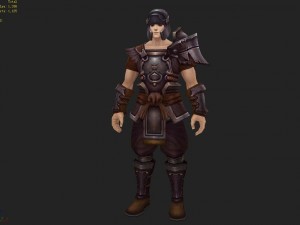light armor set - men 08 3D-Modell