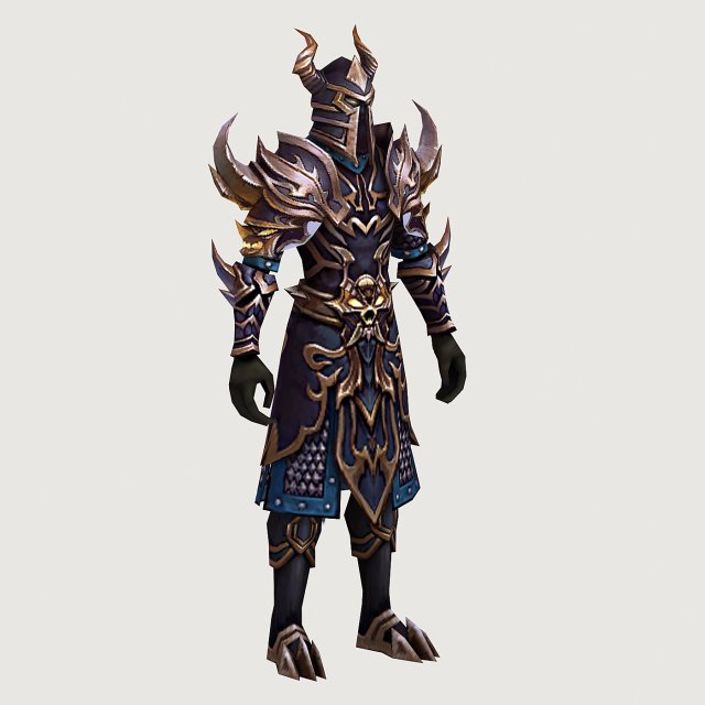 light armor set - men 09 3D Model .c4d .max .obj .3ds .fbx .stl .blend 
