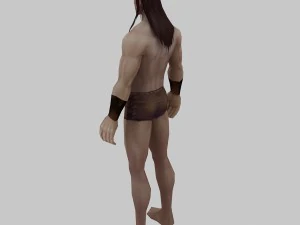 long hair man 3D Model