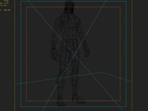 long hair man 3D Model