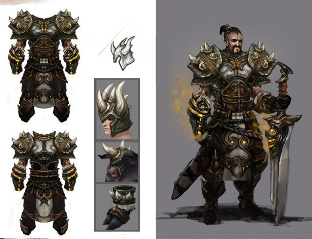 heavy armor set 01 3D Model .c4d .max .obj .3ds .fbx .stl .blend 