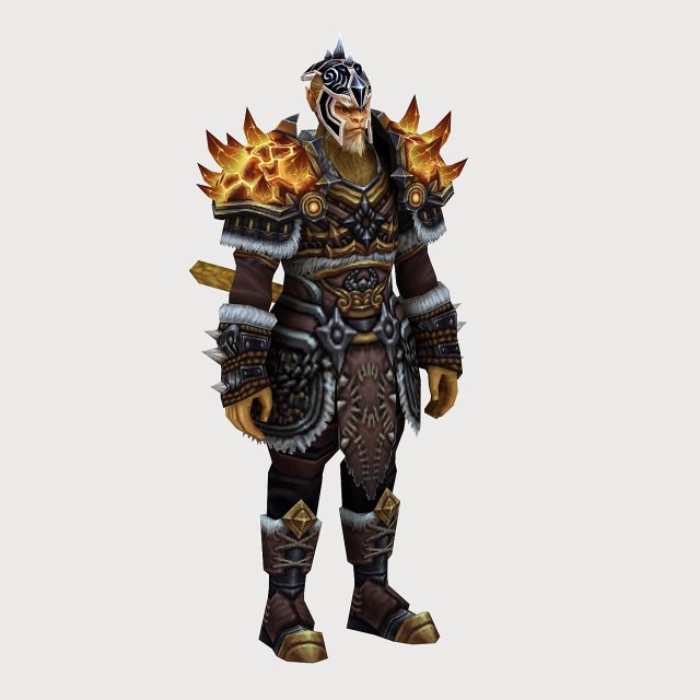 heavy armor set 11 3D Model .c4d .max .obj .3ds .fbx .stl .blend 