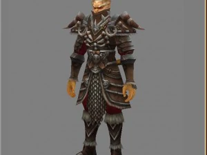 heavy armor set - monkey 01 3D Model