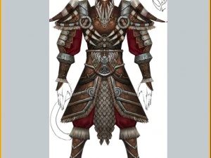 heavy armor set - monkey 01 3D Model