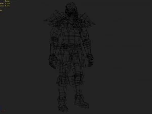 heavy armor set - monkey 01 3D Model